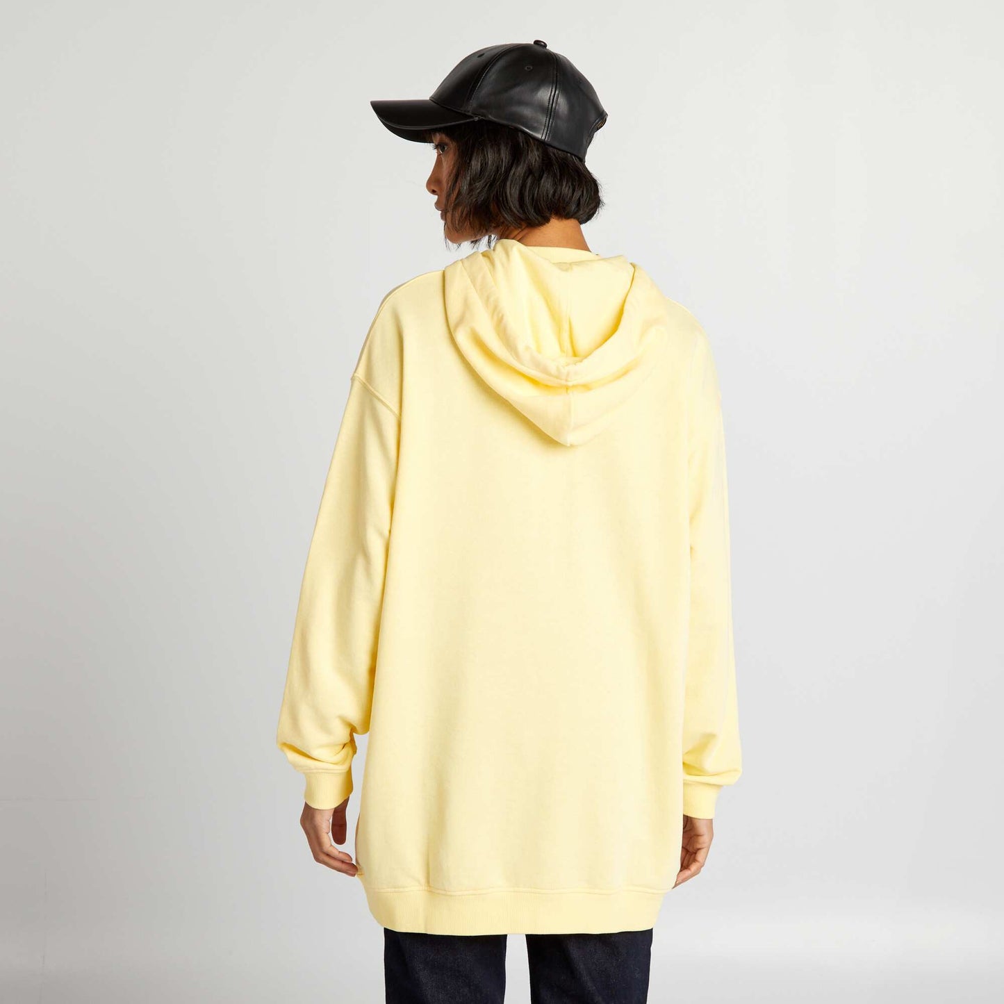 Sweat l ger   capuche Jaune