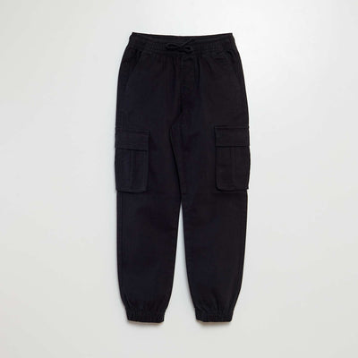 Pantalon stretch multipoches Noir