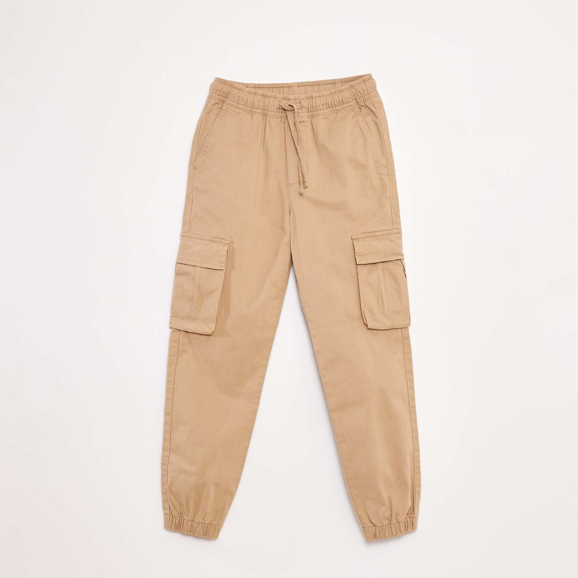 Pantalon stretch multipoches BEIGE