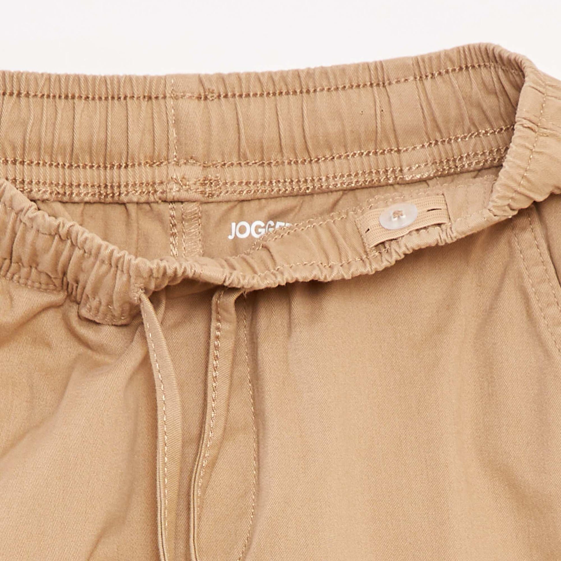 Pantalon stretch multipoches BEIGE