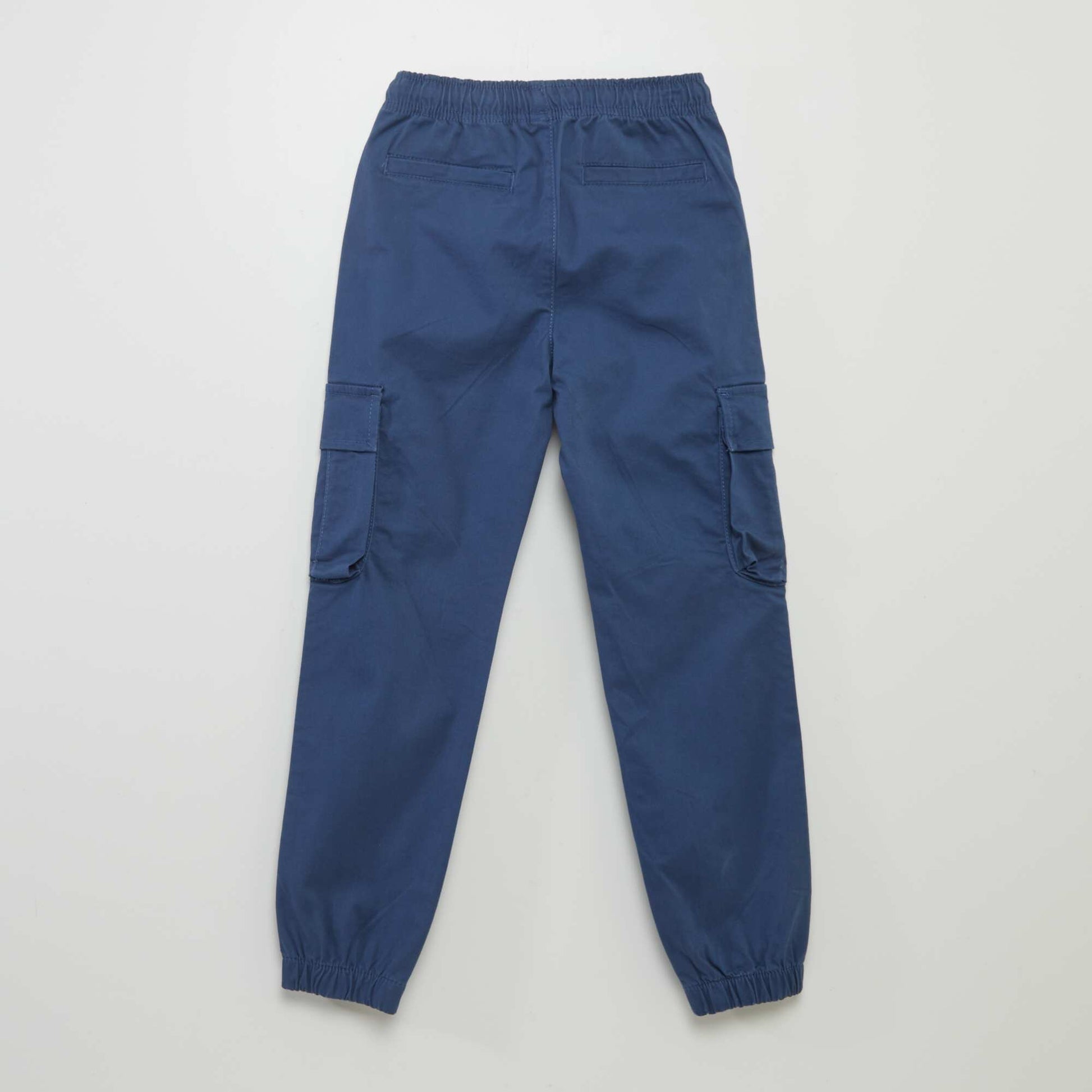 Pantalon stretch multipoches Bleu