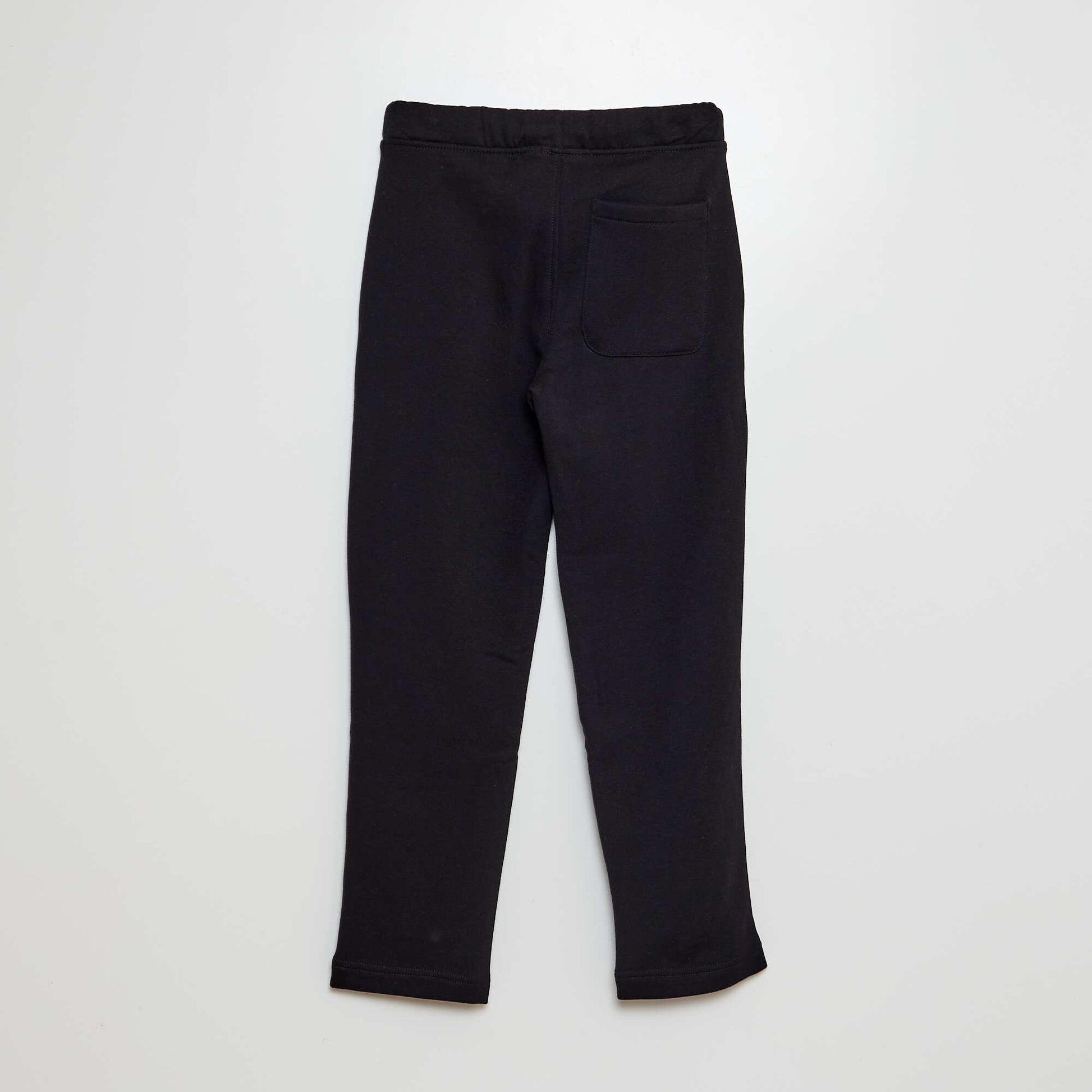 Jogging chiné avec ceinture ajustable NOIR