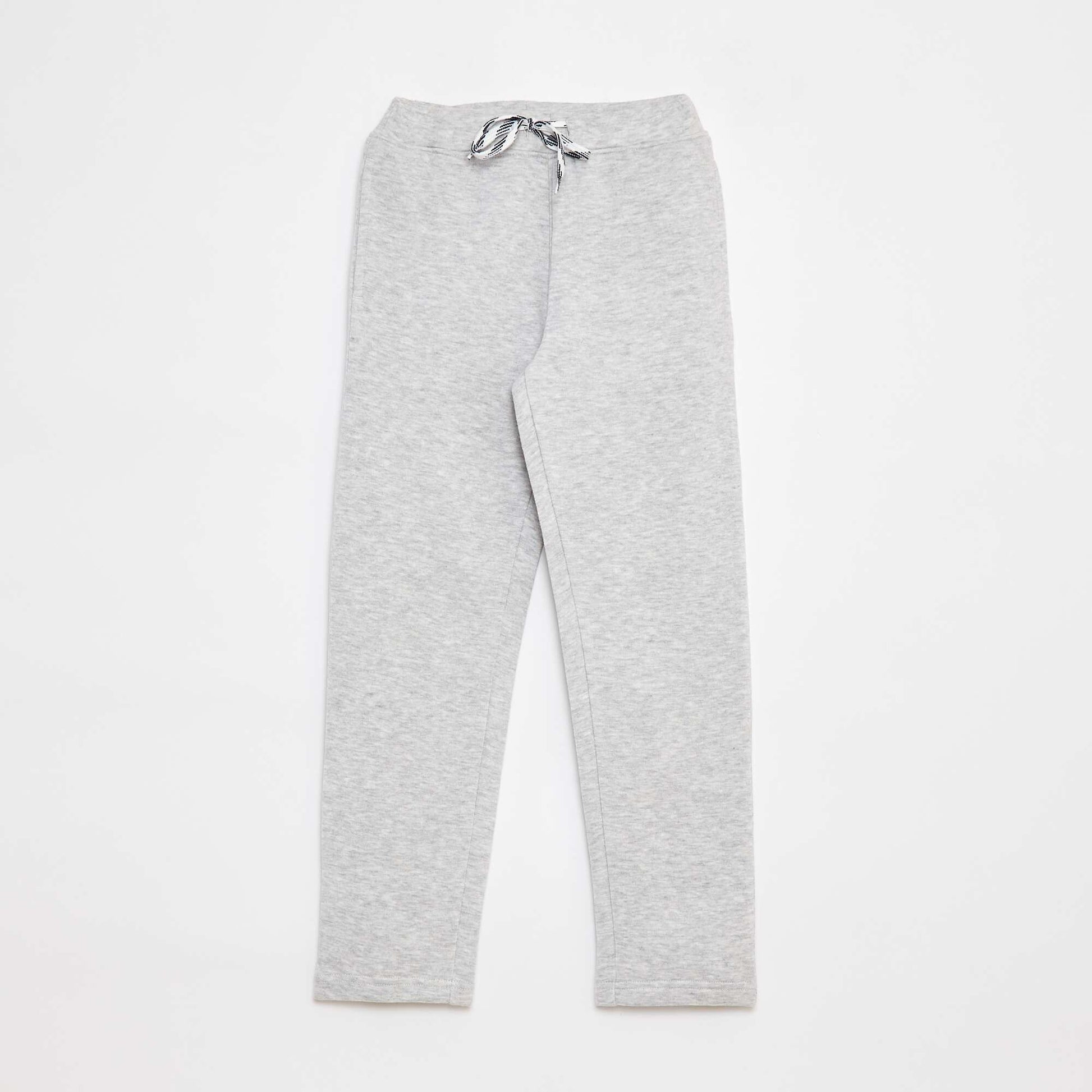 Jogging chiné avec ceinture ajustable GRIS