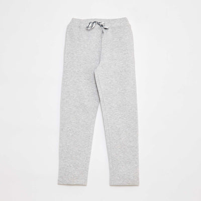 Jogging chiné avec ceinture ajustable GRIS