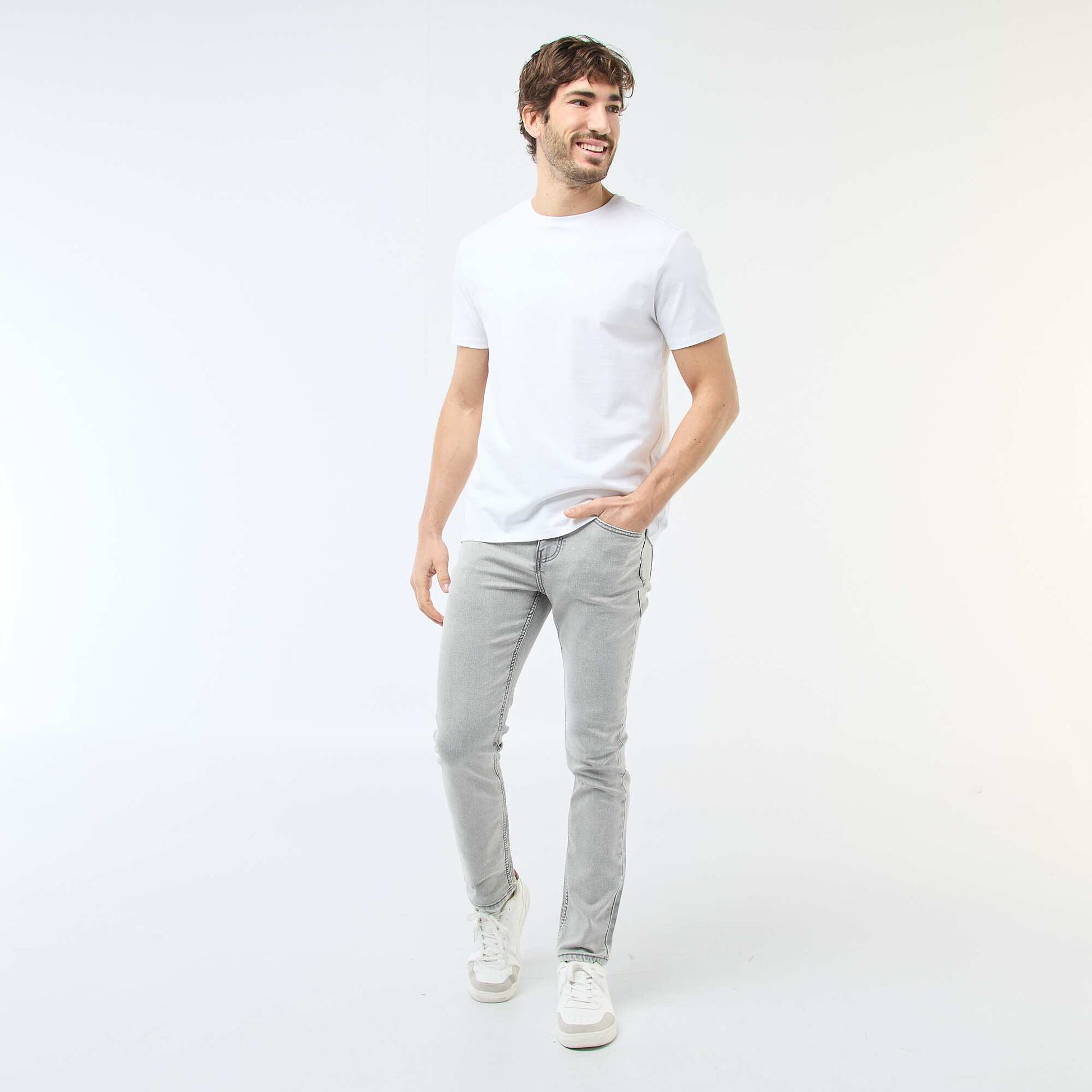 Jean slim stretch - L32 GRIS