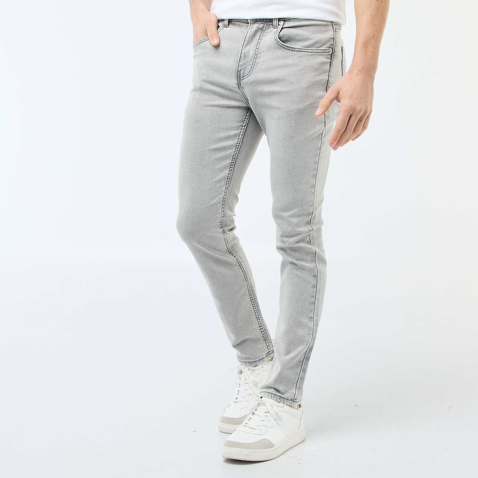 Jean slim stretch - L32 GRIS