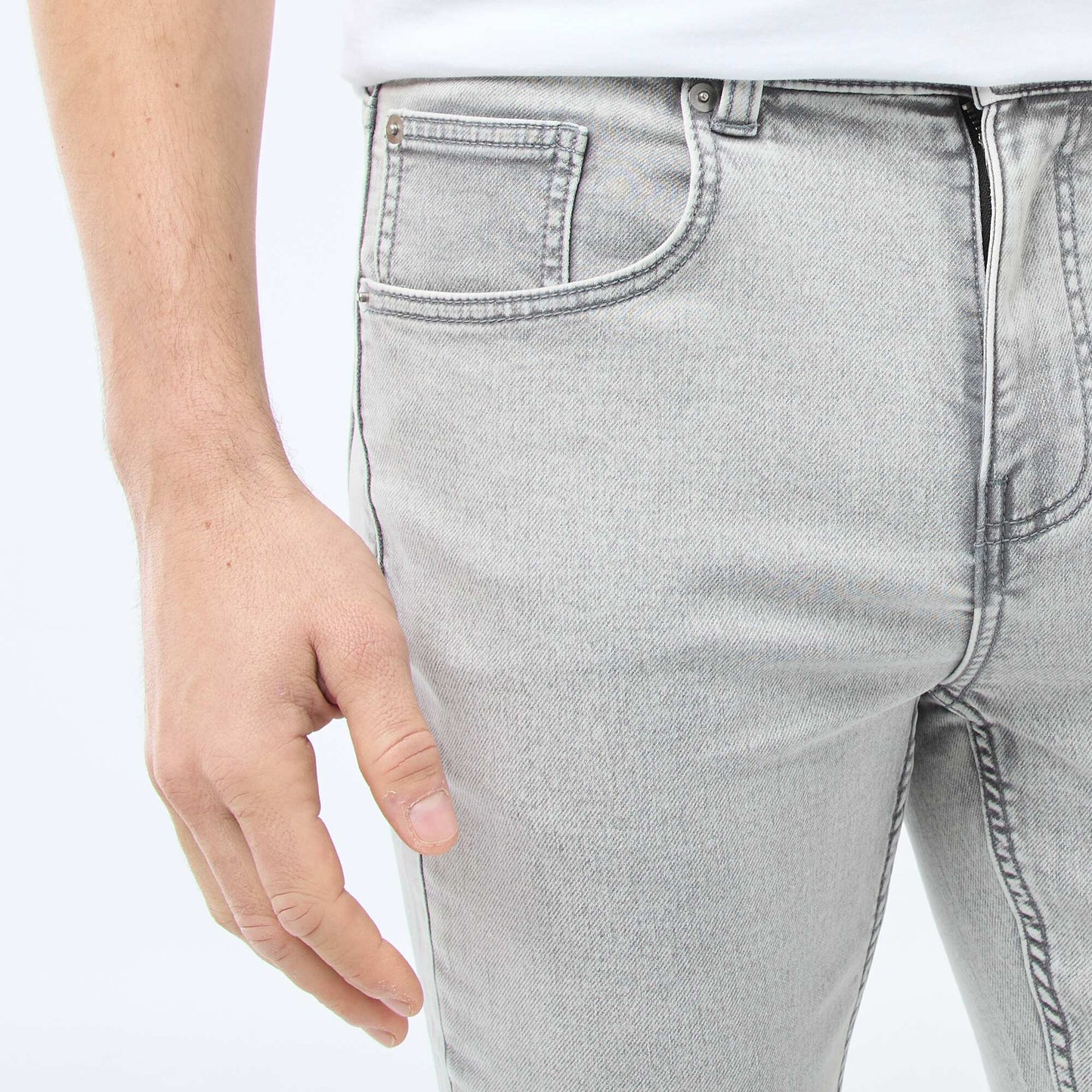 Jean slim stretch - L32 GRIS