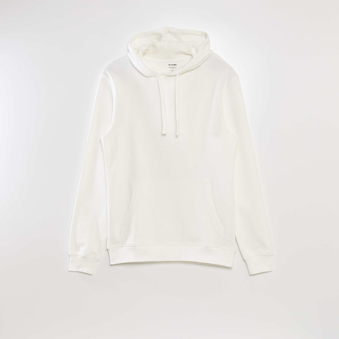 Sweat capuche en maille piqu e blanc