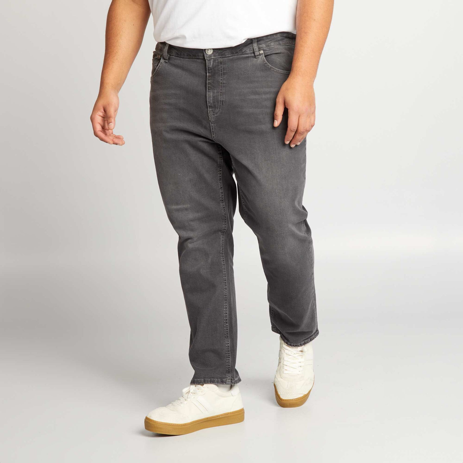 Jean slim à 5 poches - L30 GRIS
