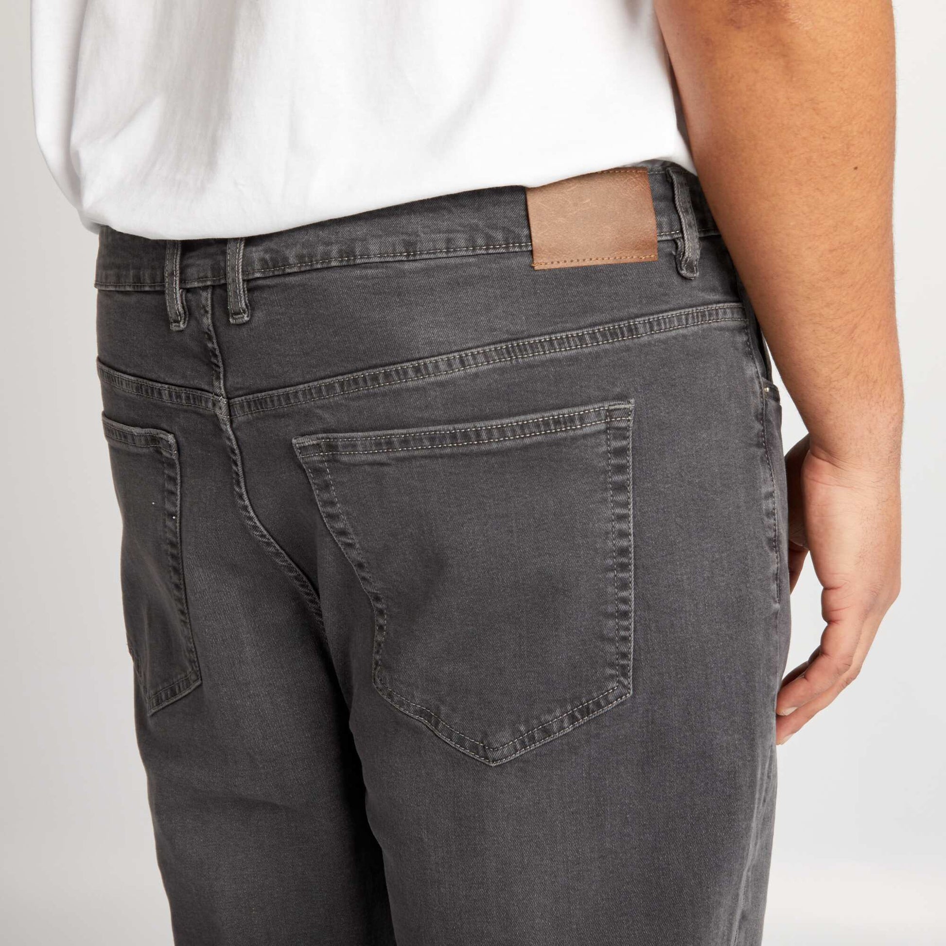 Jean slim à 5 poches - L30 GRIS