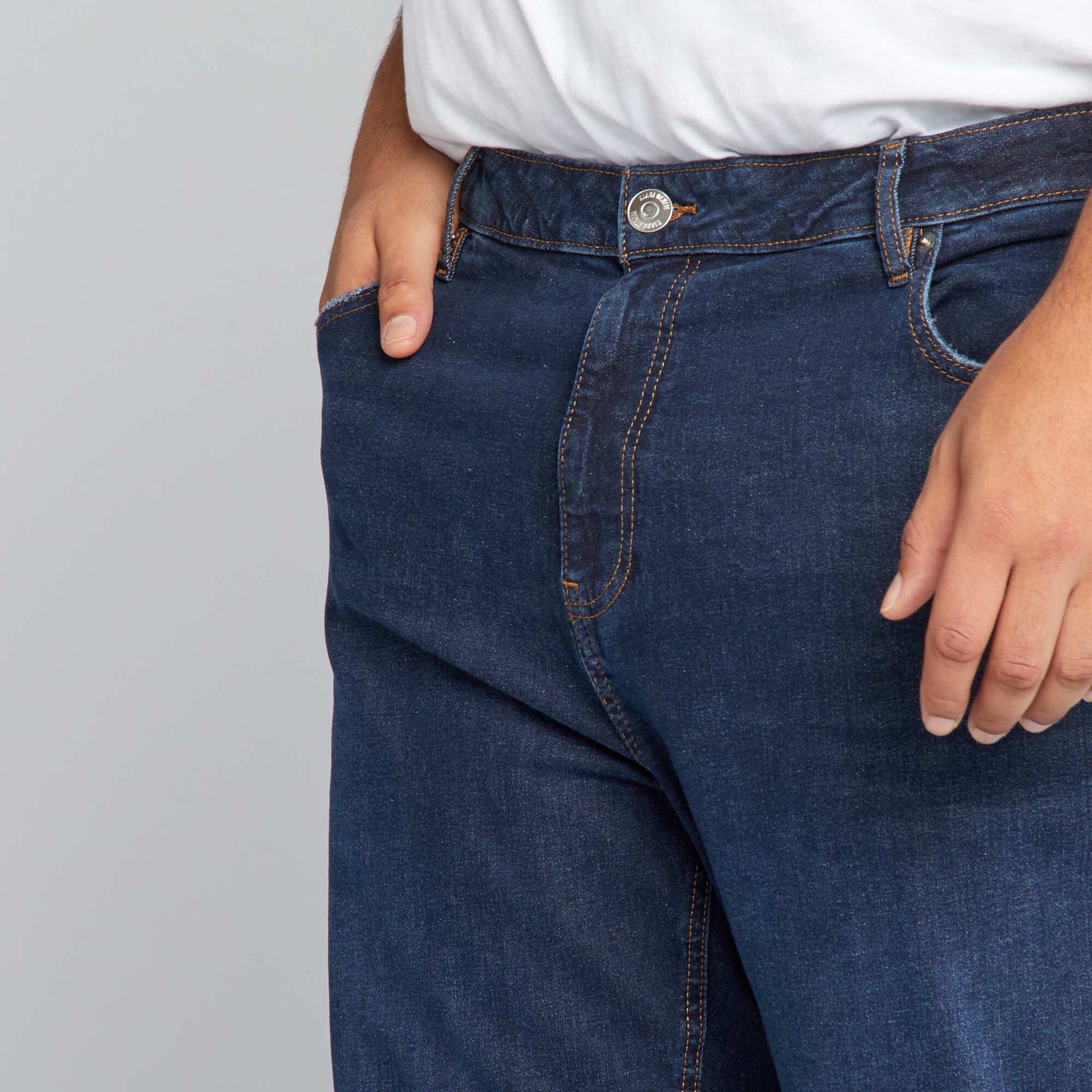 Jean slim à 5 poches - L34 BLEU BRUT