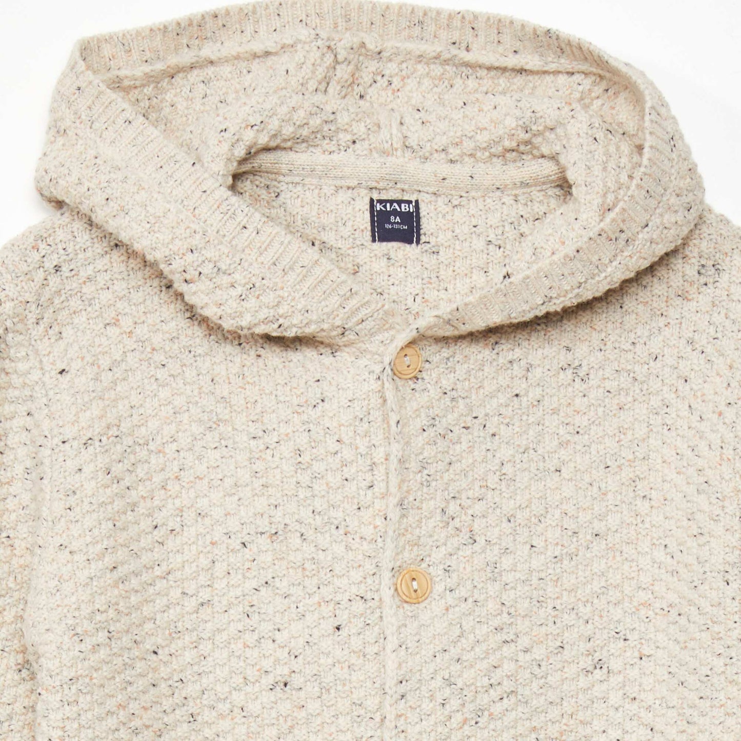 Gilet capuche Beige