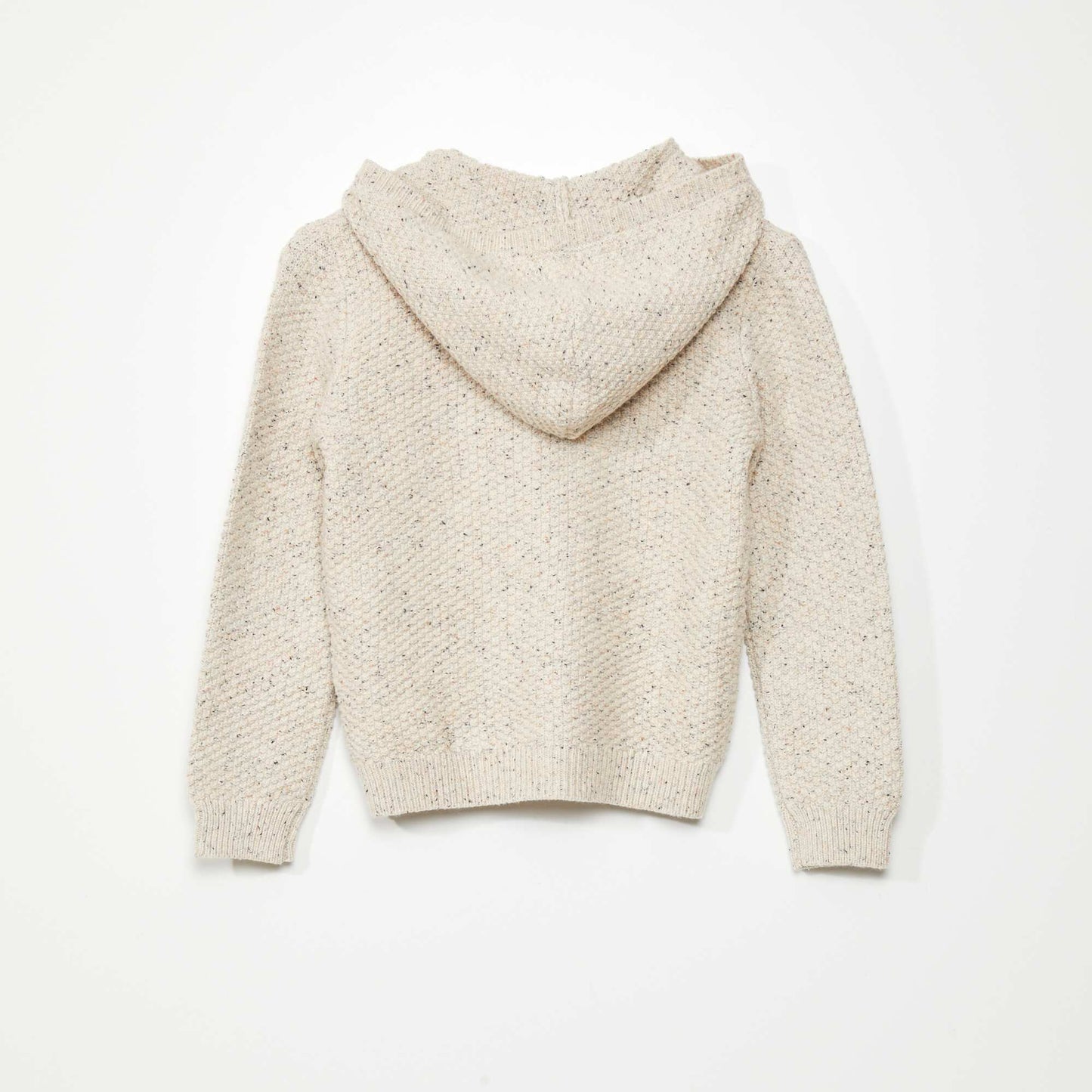 Gilet capuche Beige