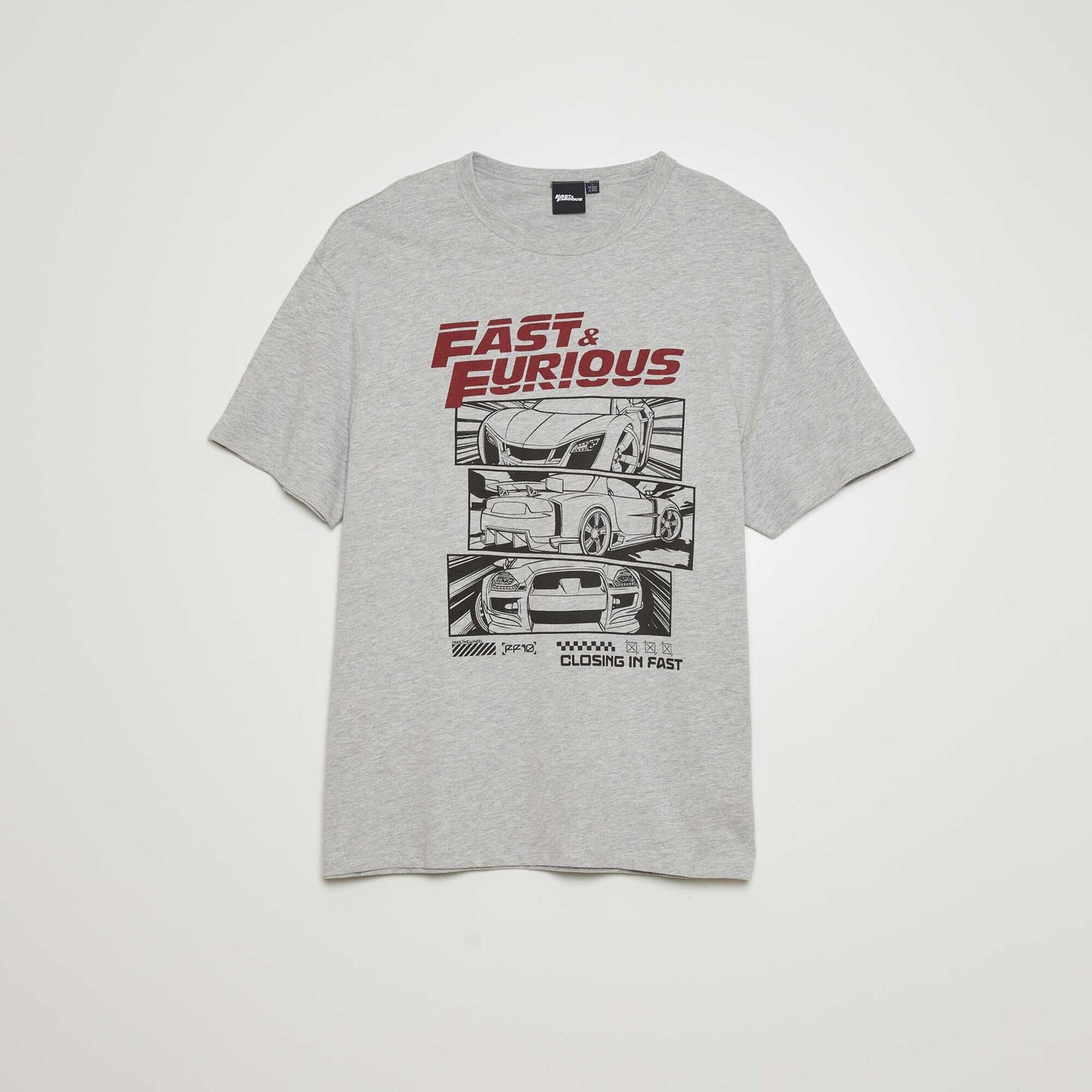 Pyjama long 'Fast and Furious' - 2 pi ces Gris/noir