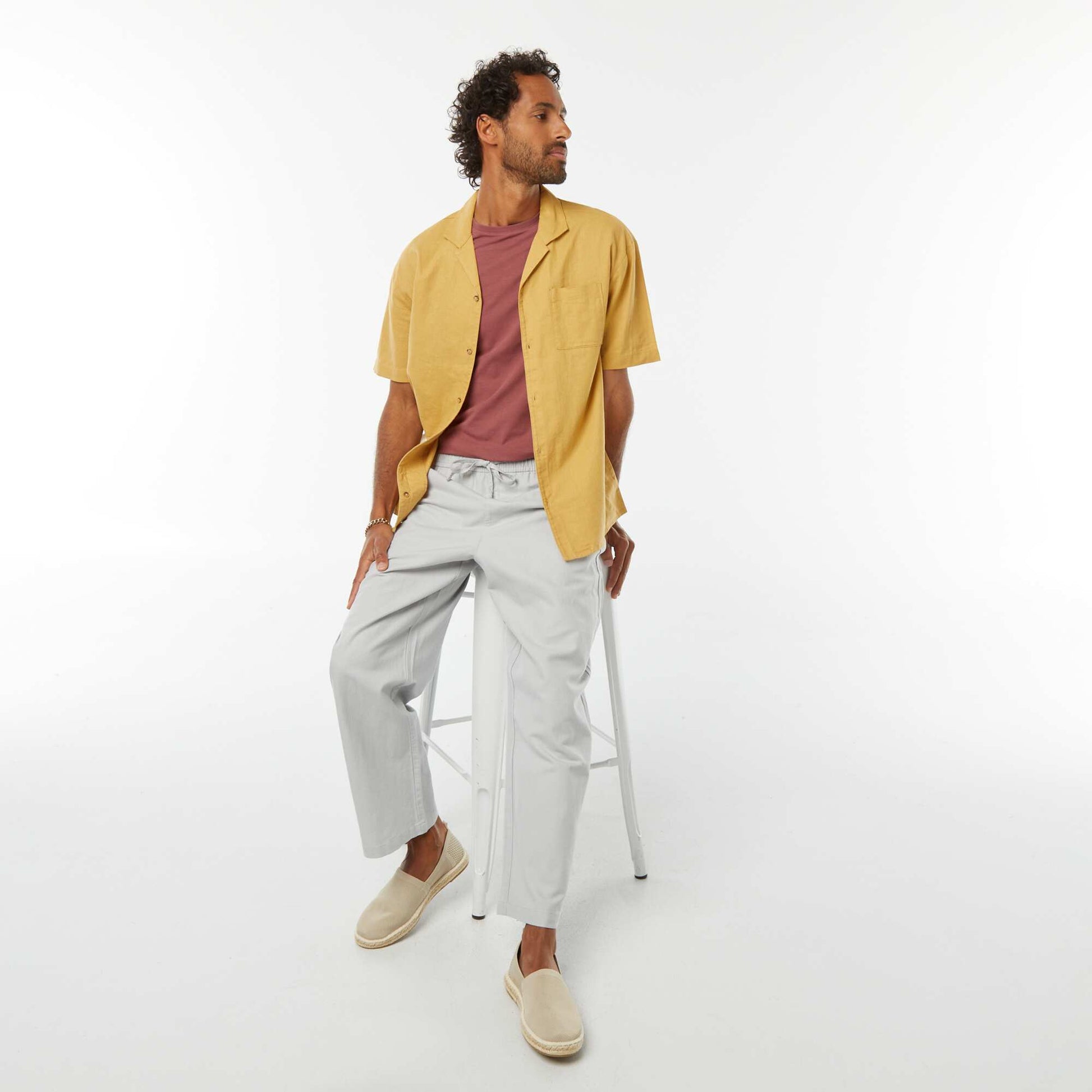 Tee-shirt uni - Slim fit ROSE
