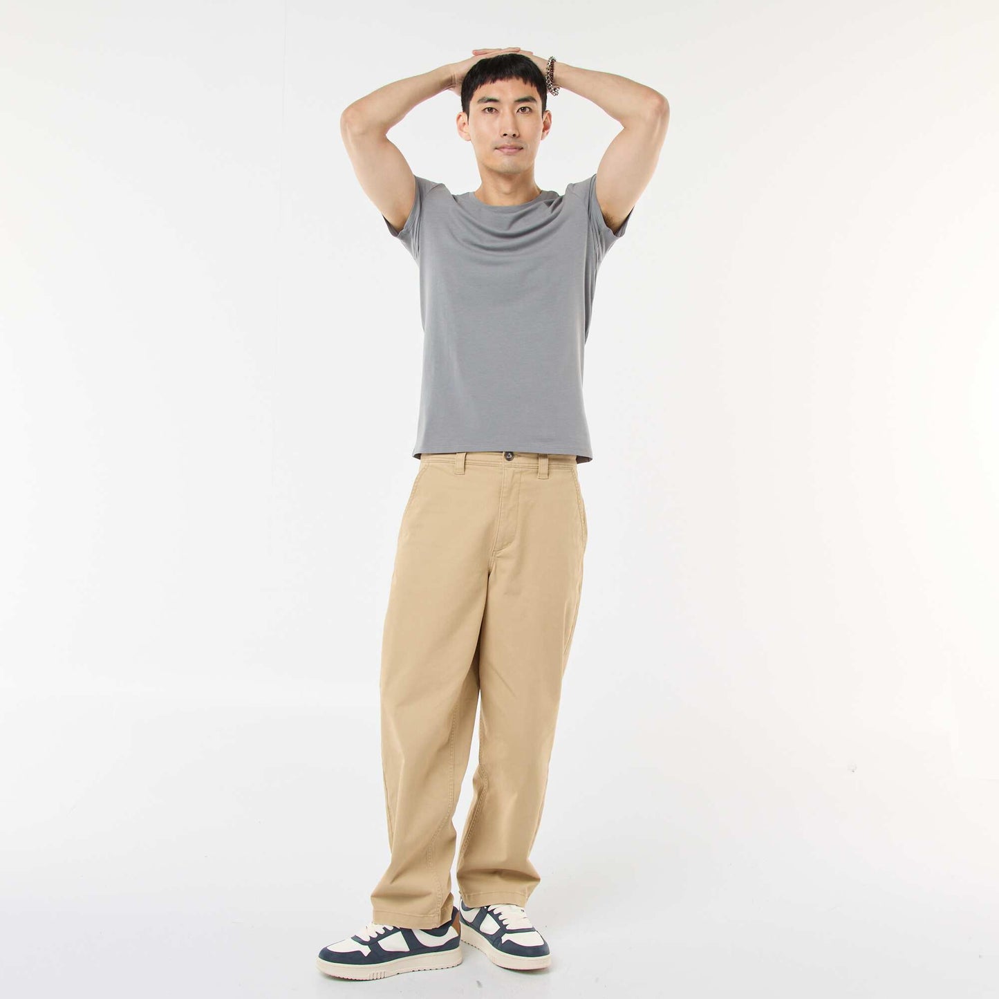 Tee-shirt uni - Slim fit GRIS