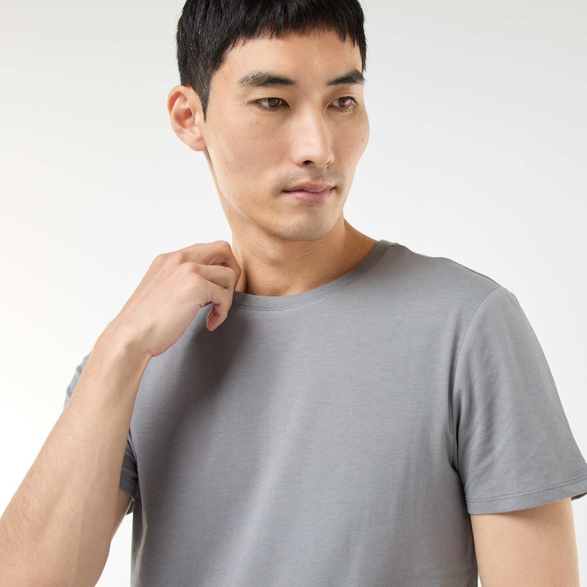 Tee-shirt uni - Slim fit GRIS