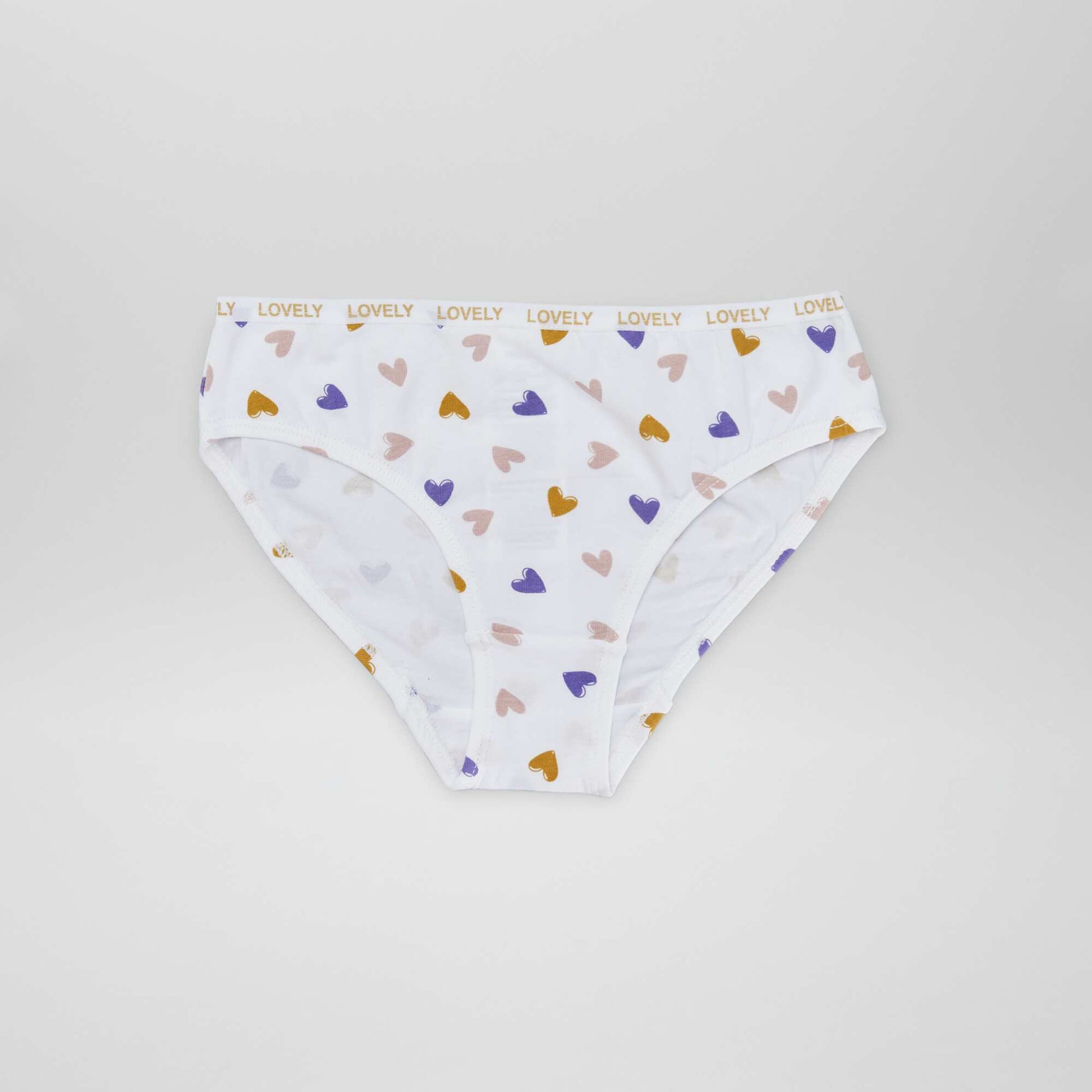 Lot de 4 culottes imprim es Blanc/bleu