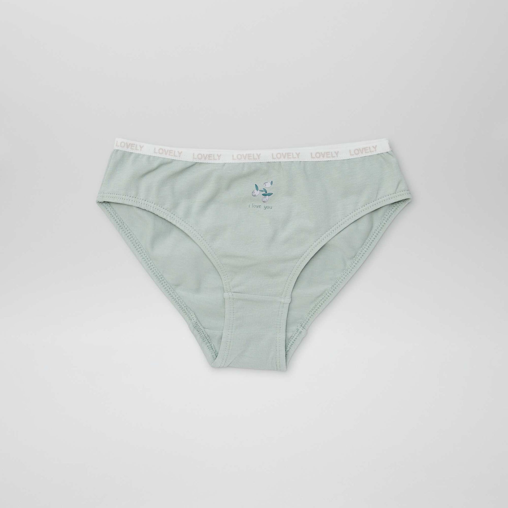 Lot de 4 culottes imprimées Vert