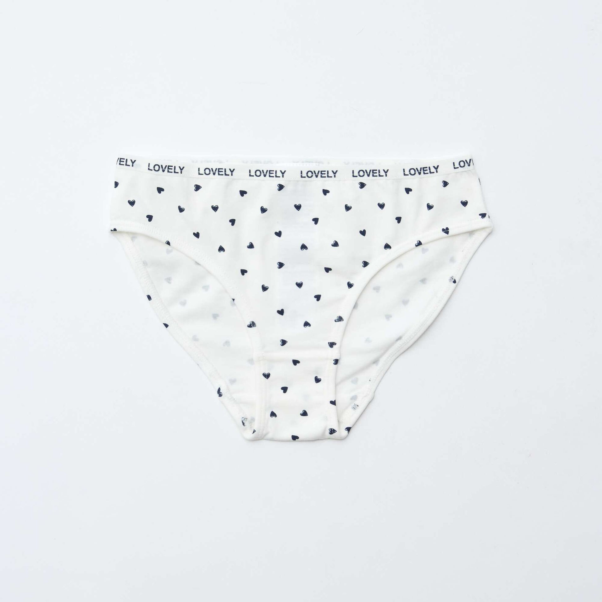 Lot de 4 culottes imprimées BLANC