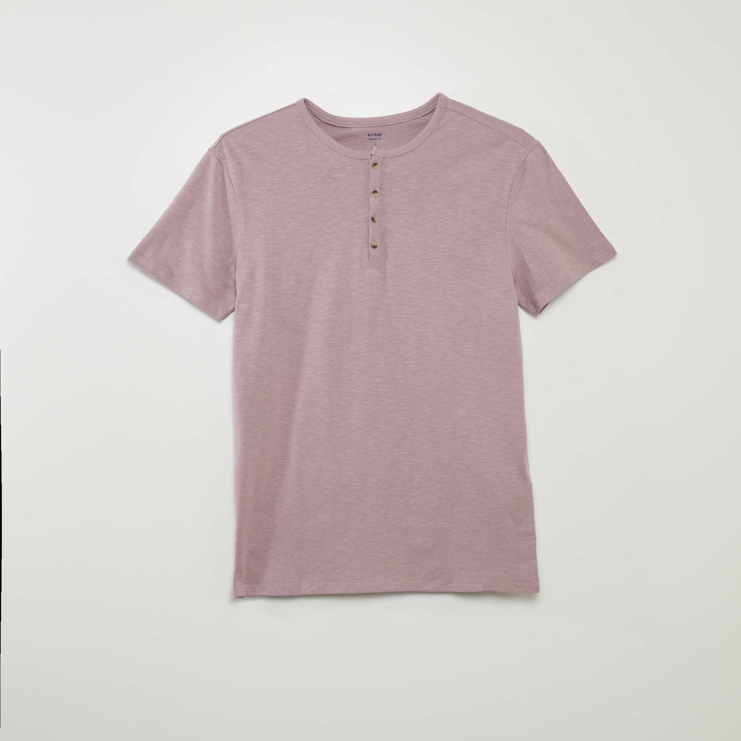 T-shirt en jersey   col mao Violet