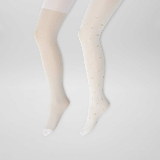 Lot de 2 collants légers fantaisie DORé