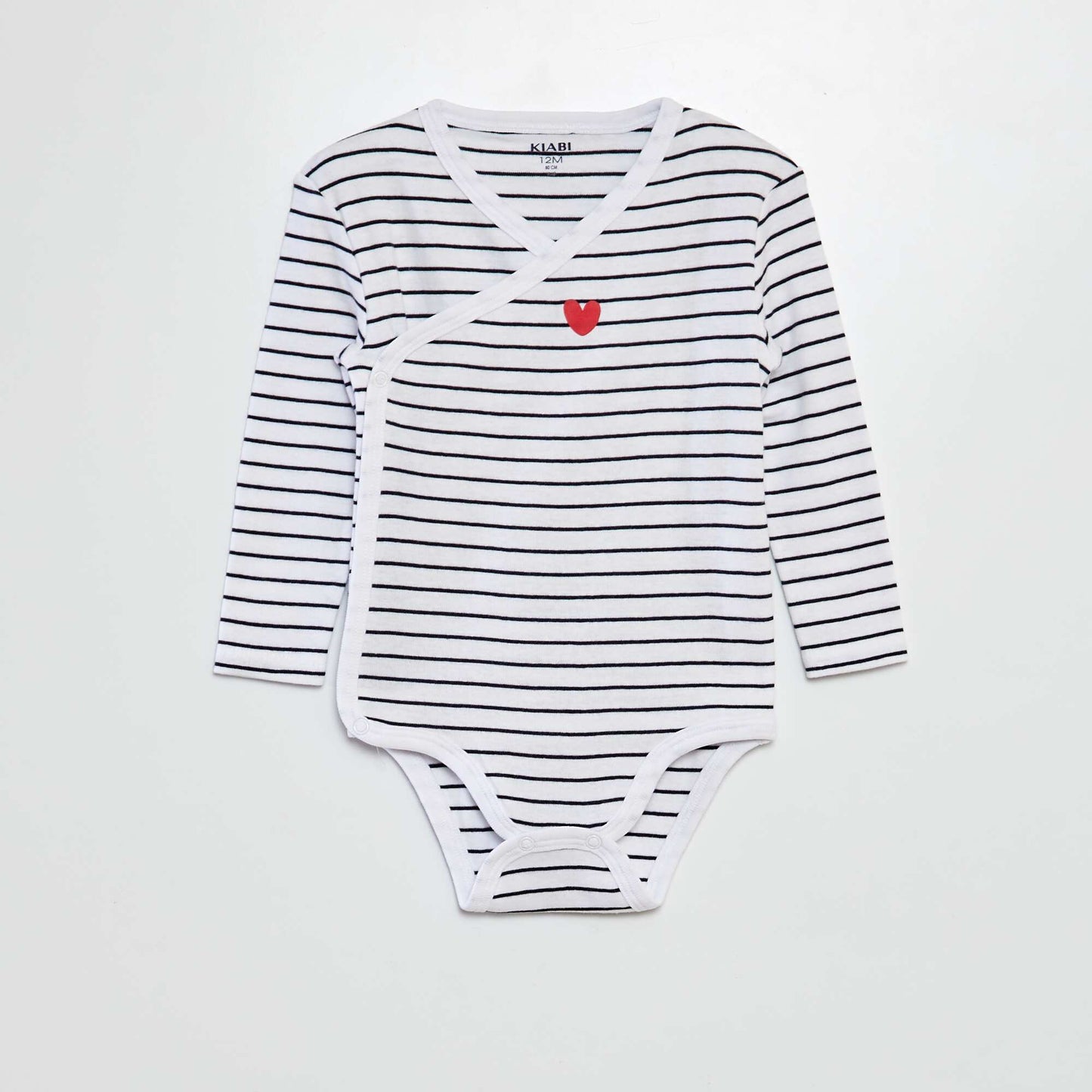Lot de 3 bodies - Saint-valentin MARINE/BLANC