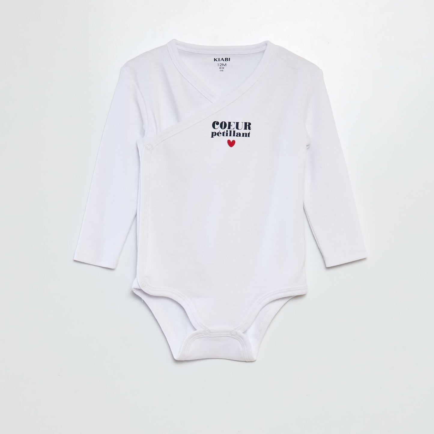 Lot de 3 bodies - Saint-valentin MARINE/BLANC