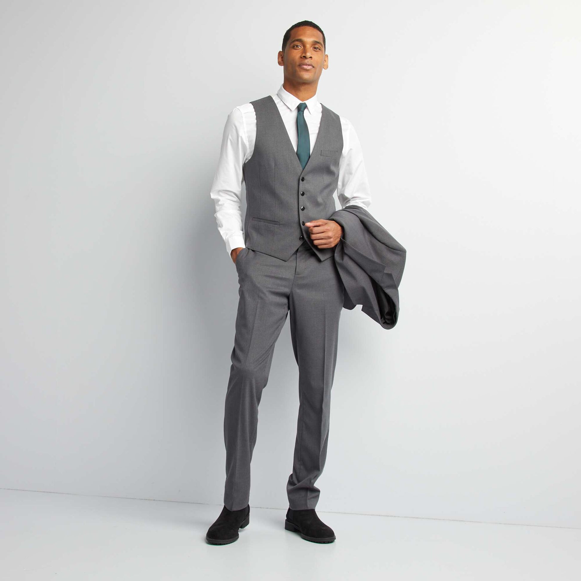 Gilet 'garçon de café' GRIS