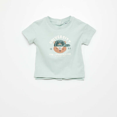T-shirt en jersey BLEU