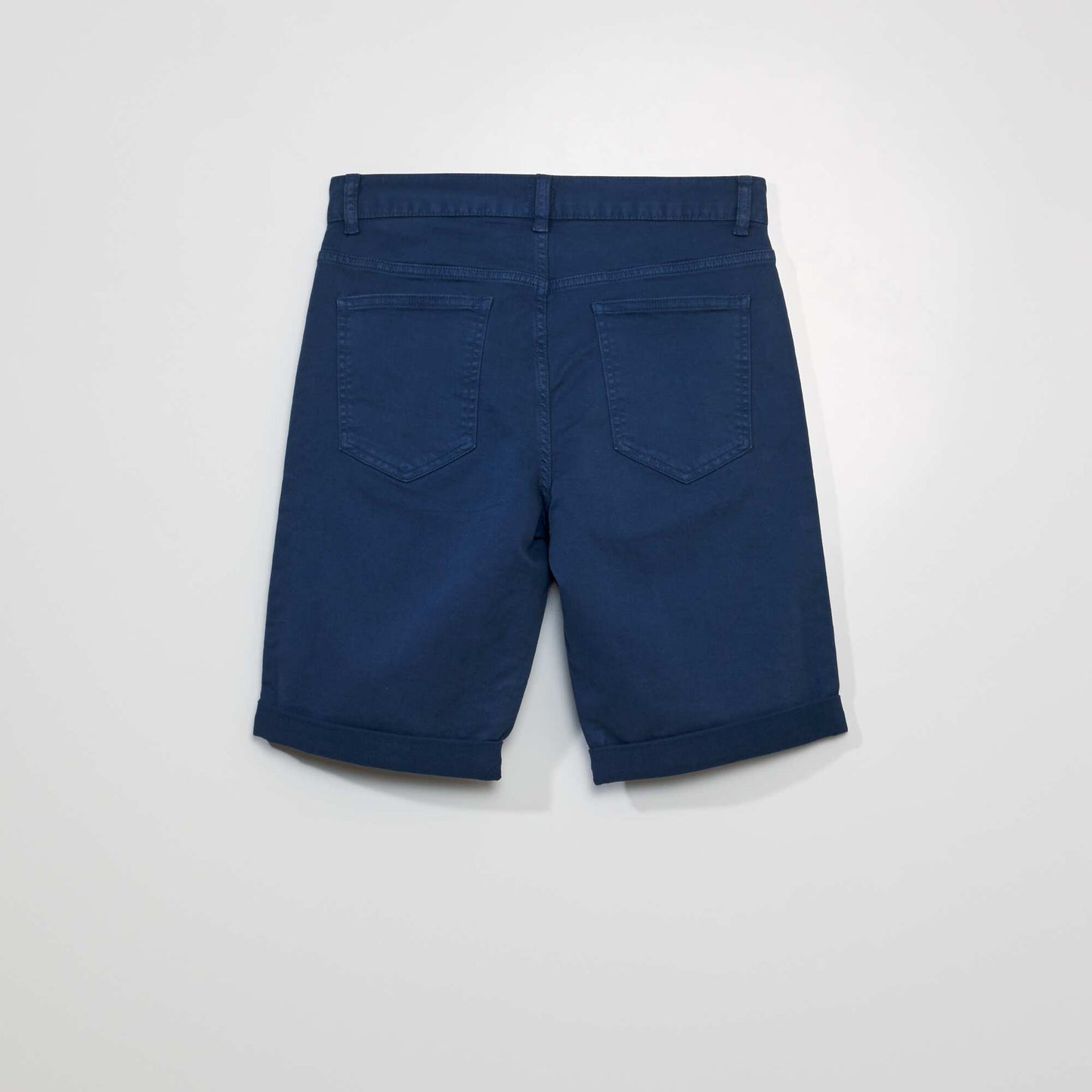 Bermuda chino   5 poches Bleu