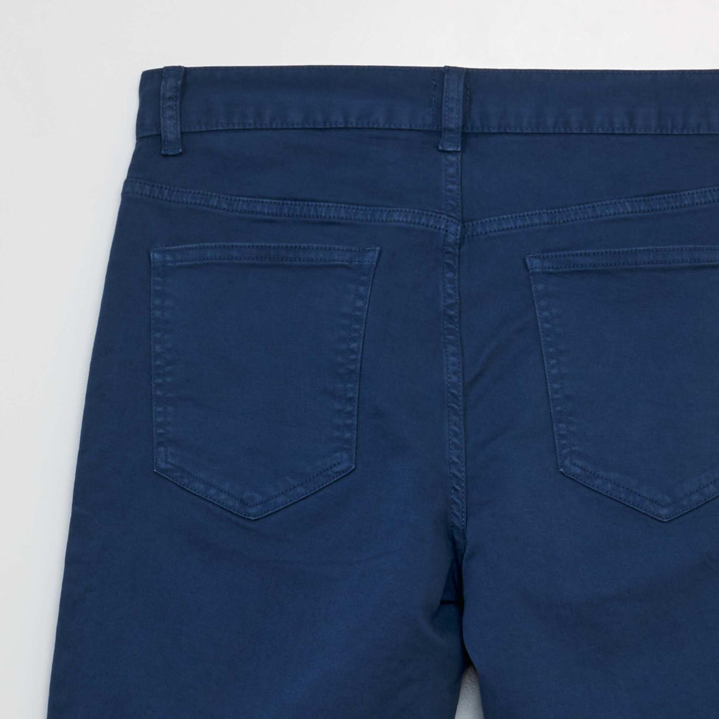 Bermuda chino   5 poches Bleu