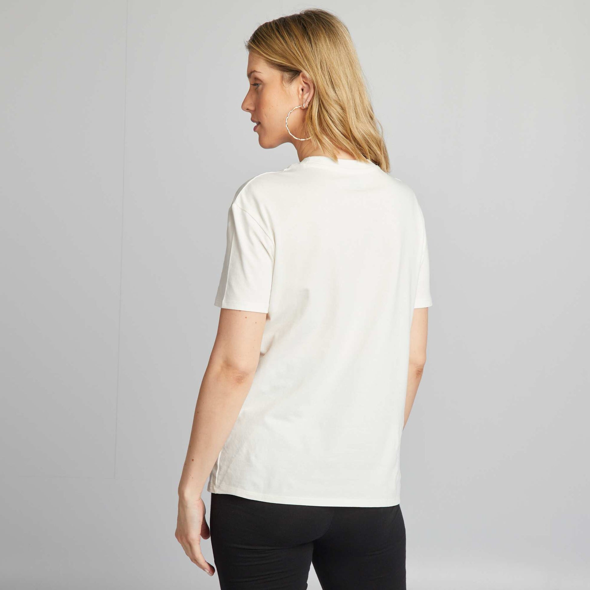 T-shirt d'allaitement ouvertures Blanc