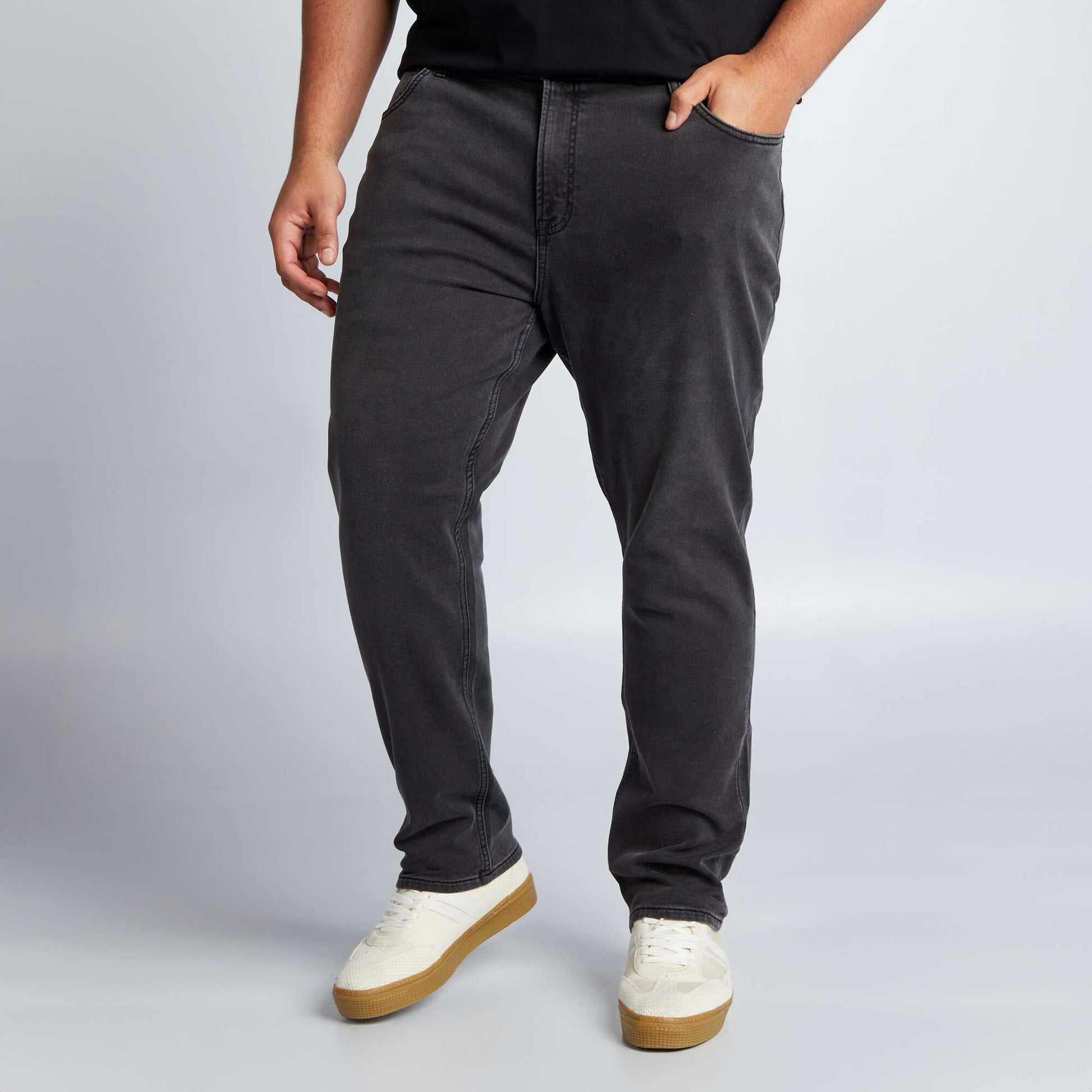 Pantalon denim slim fit GRIS