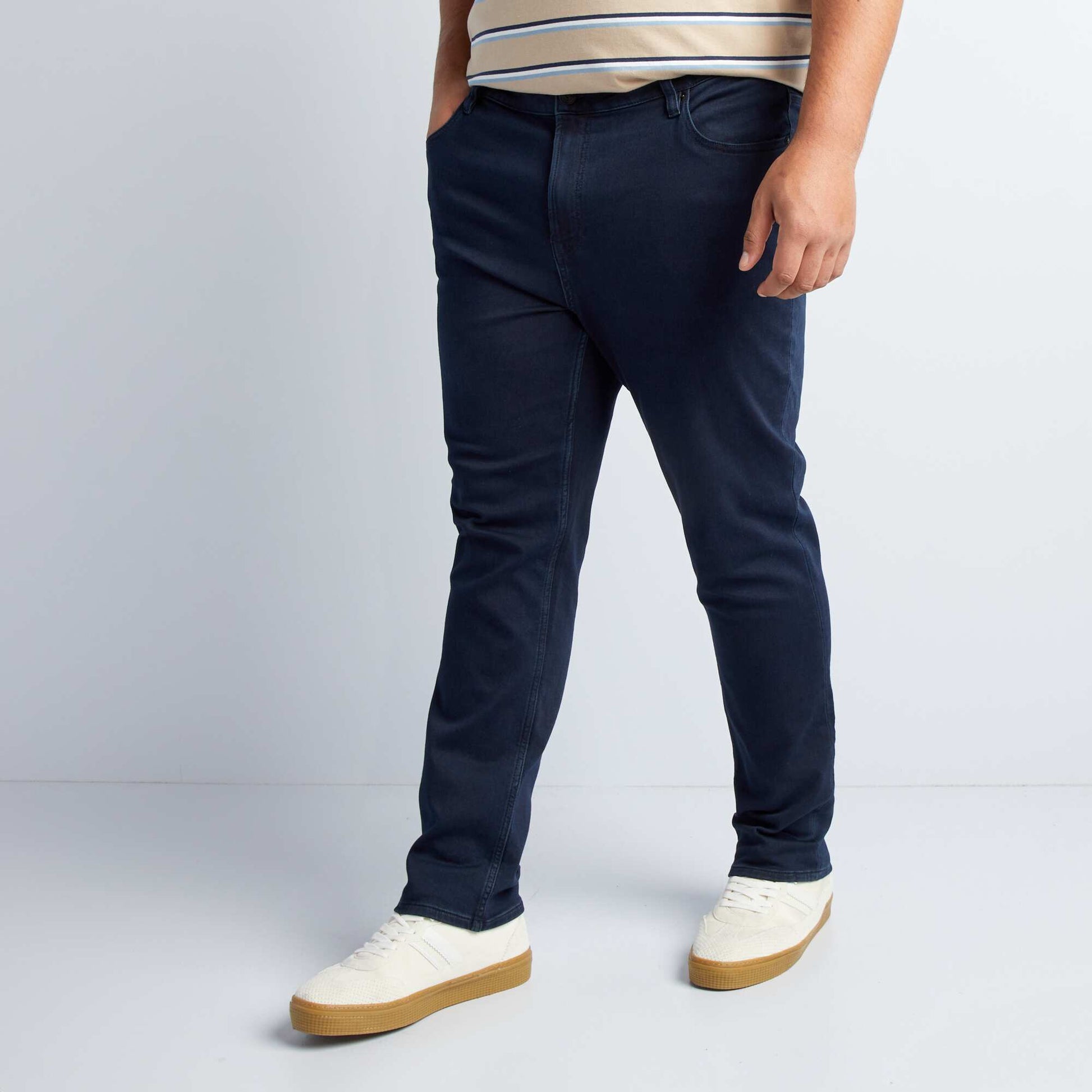 Pantalon denim slim fit BLEU