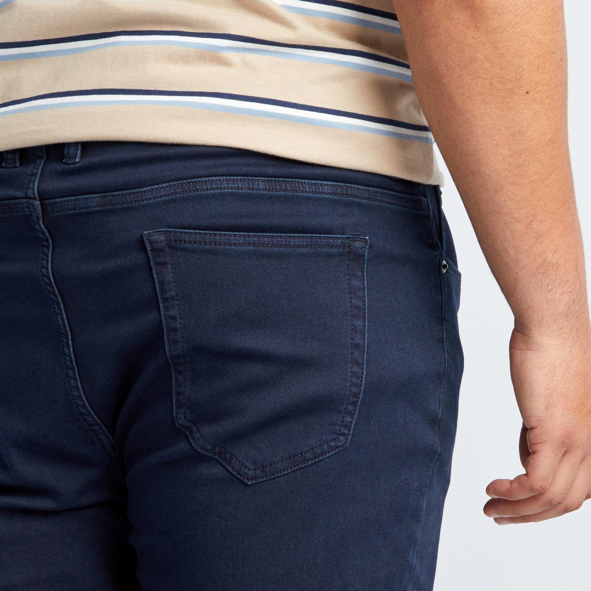 Pantalon denim slim fit BLEU