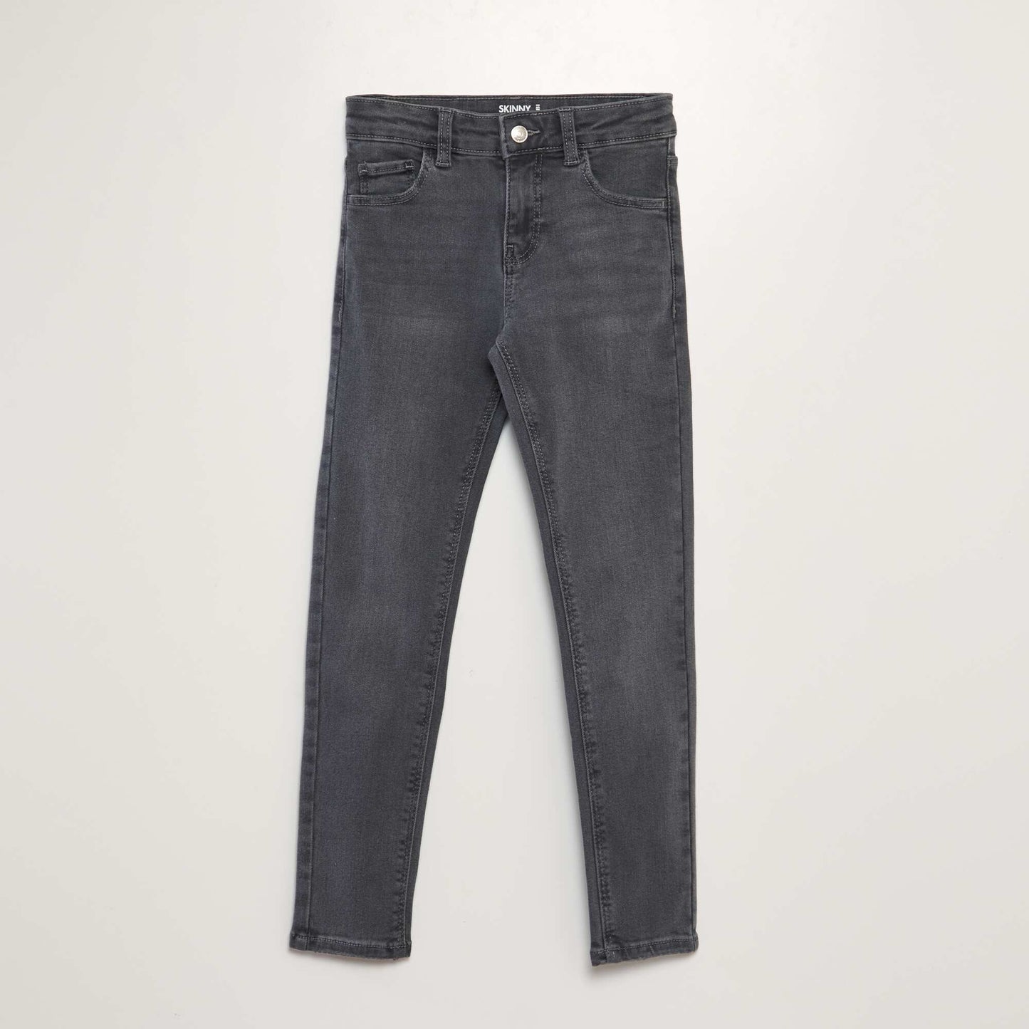 Pantalon en denim skinny Gris anthracite