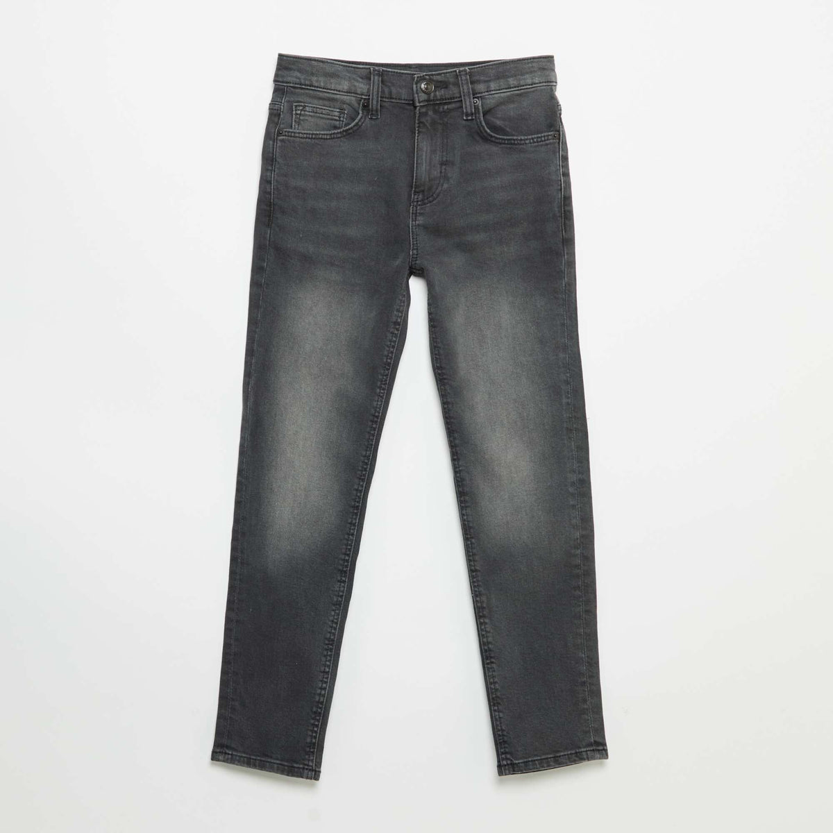 Jean slim taille ajustable NOIR