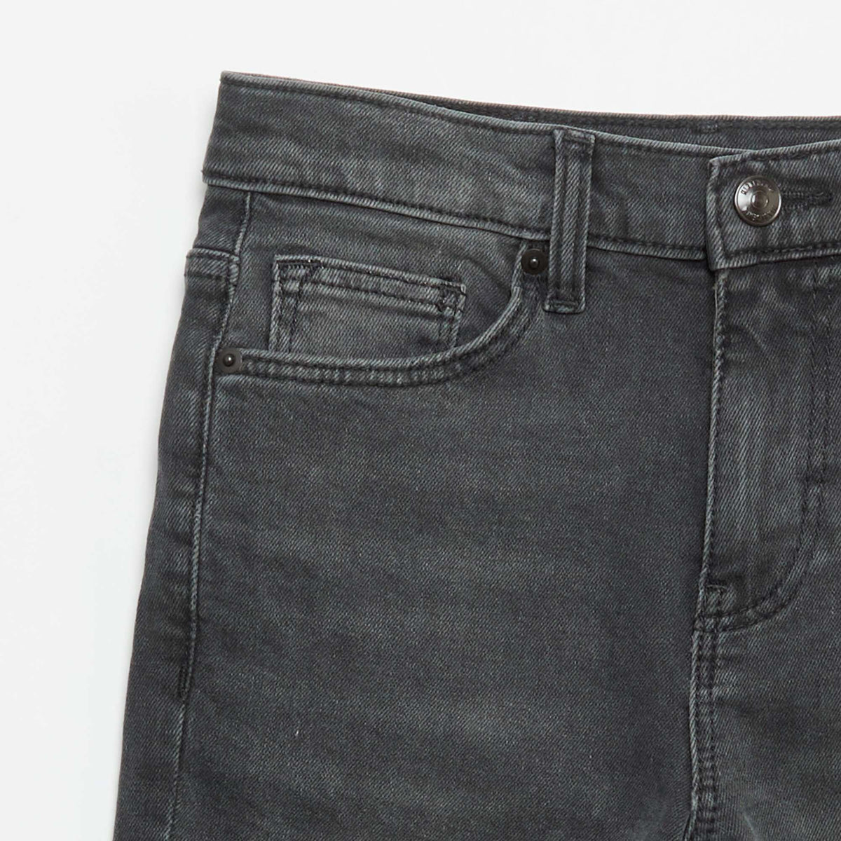 Jean slim taille ajustable NOIR