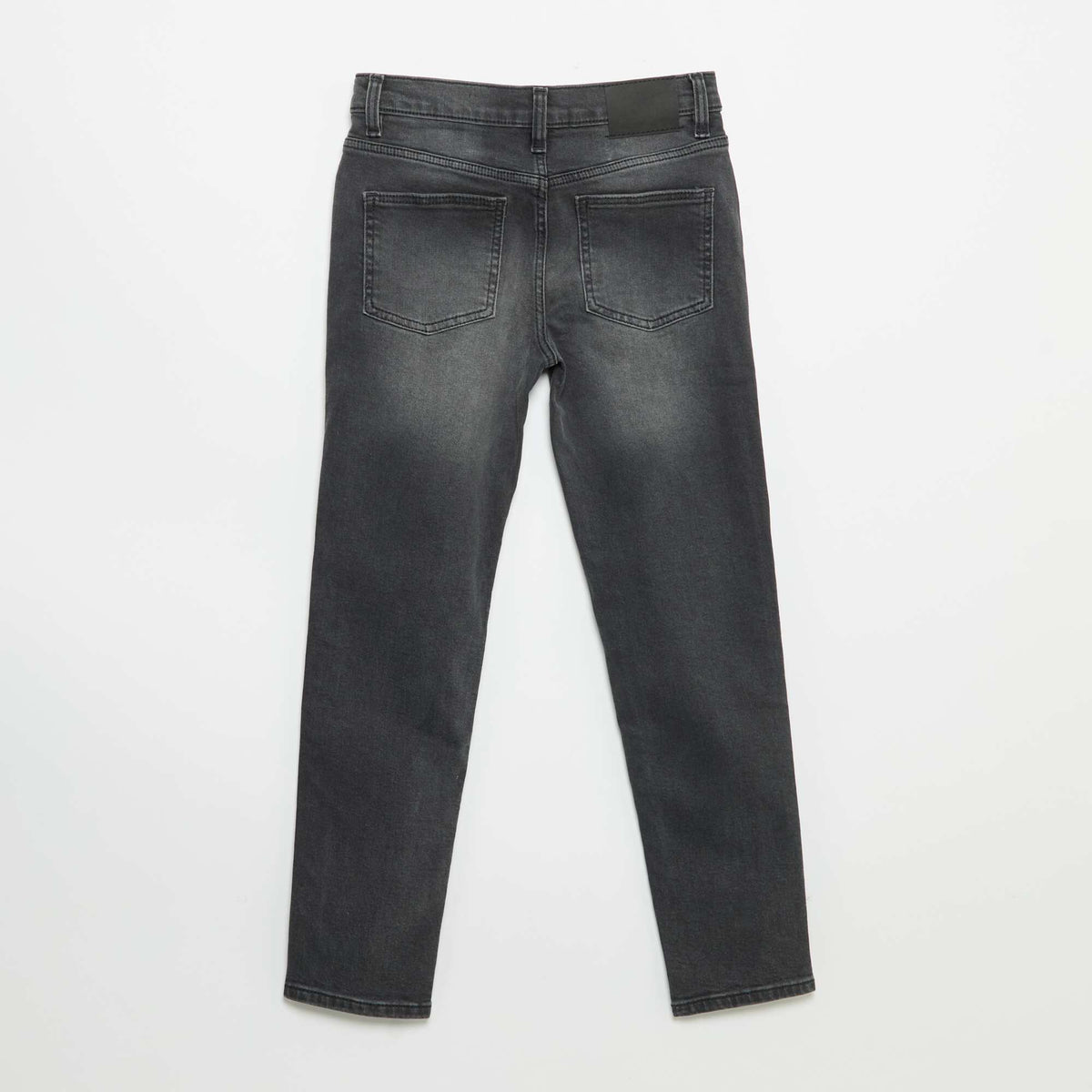 Jean slim taille ajustable NOIR