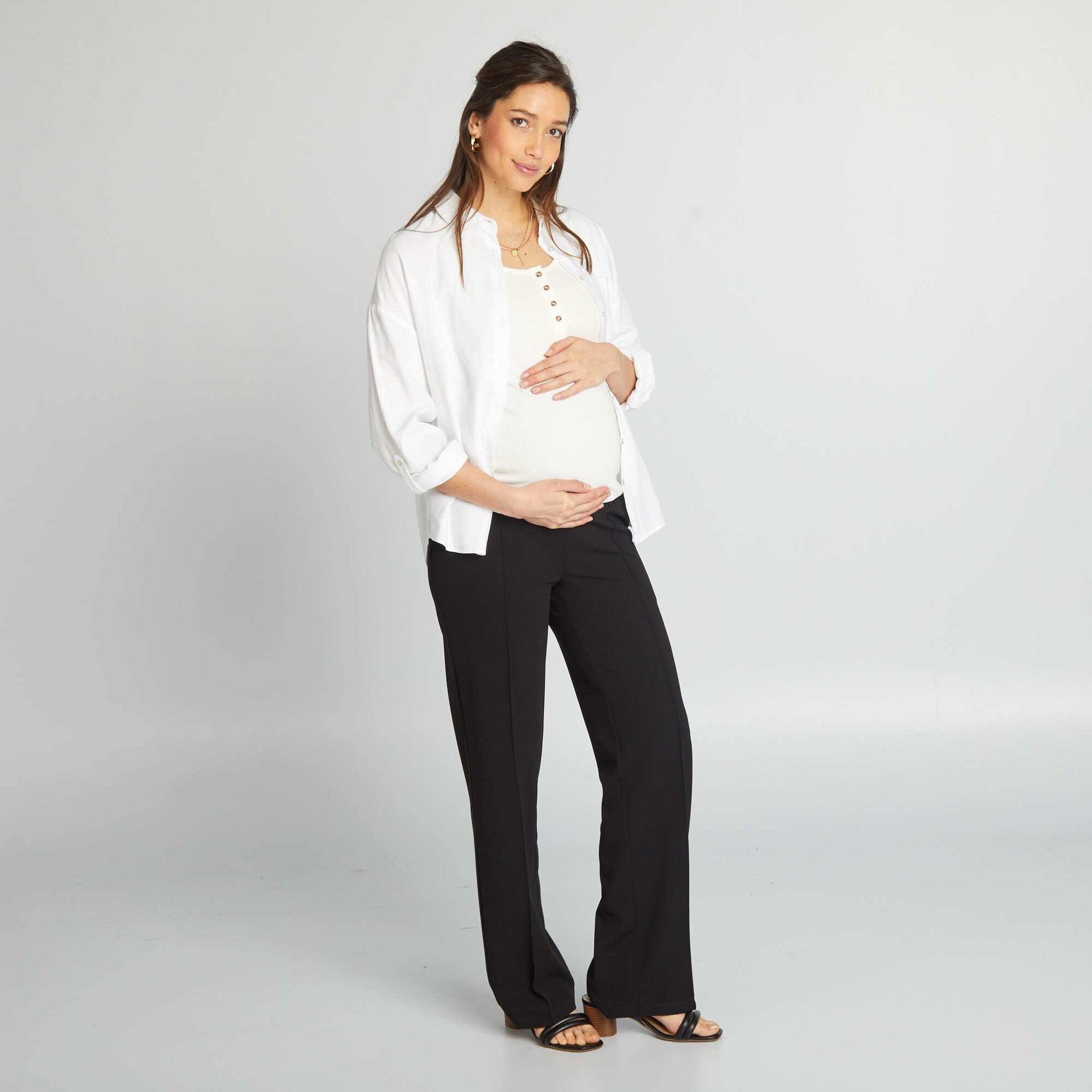 Pantalon milano de maternit Noir