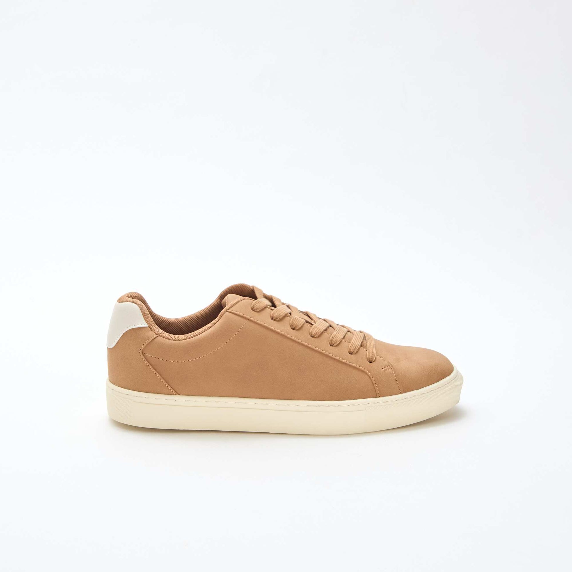 Baskets basses texturées BEIGE