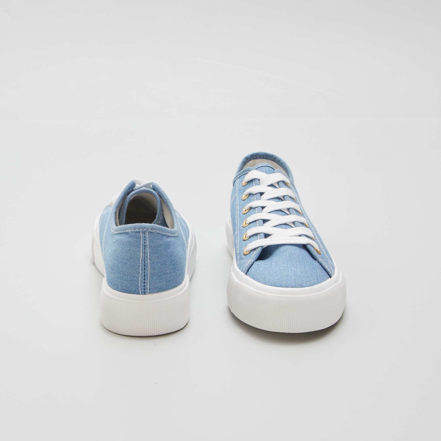 Baskets basses en denim Denim