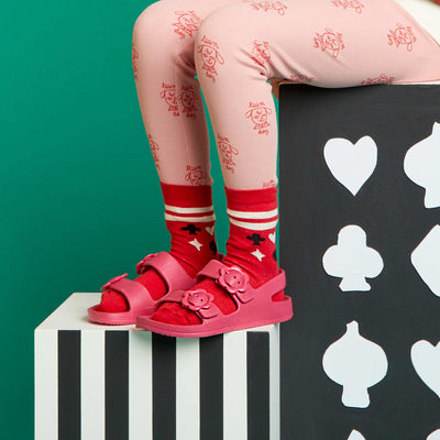 Sandales en plastique rose