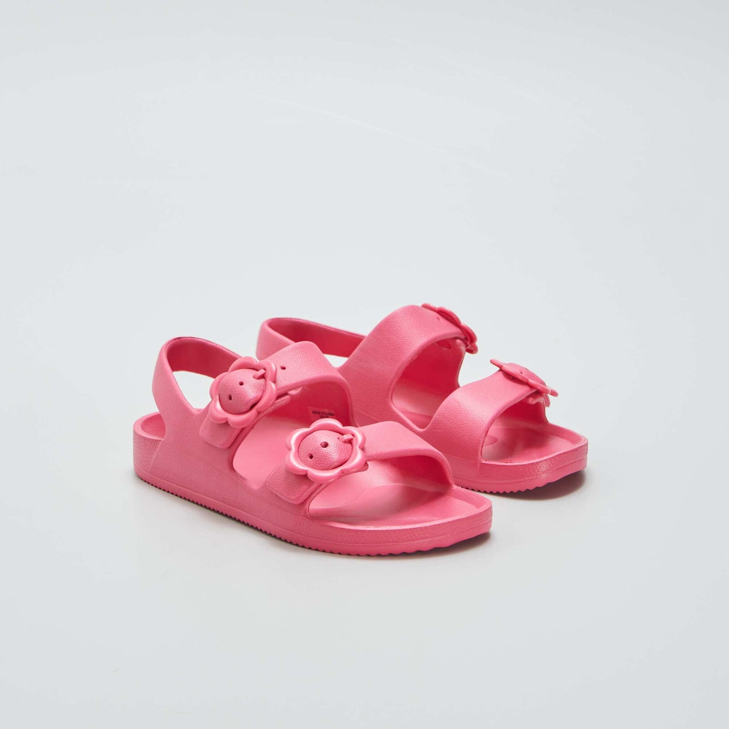 Sandales en plastique rose