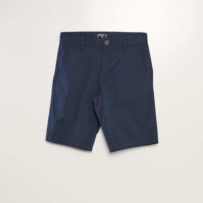 Bermuda chino uni bleu marine