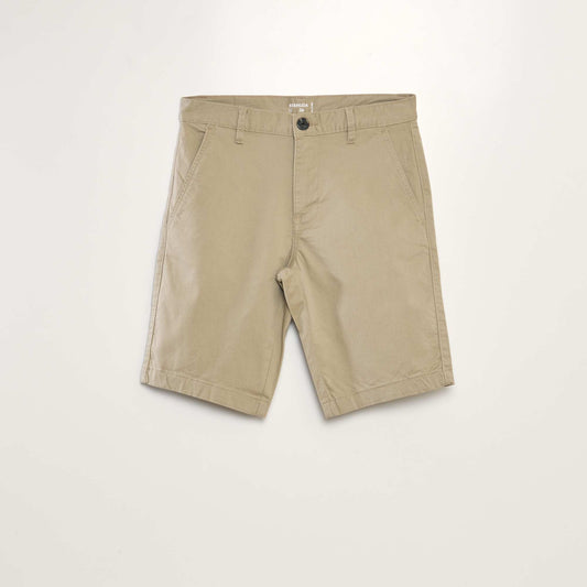 Bermuda chino uni Beige