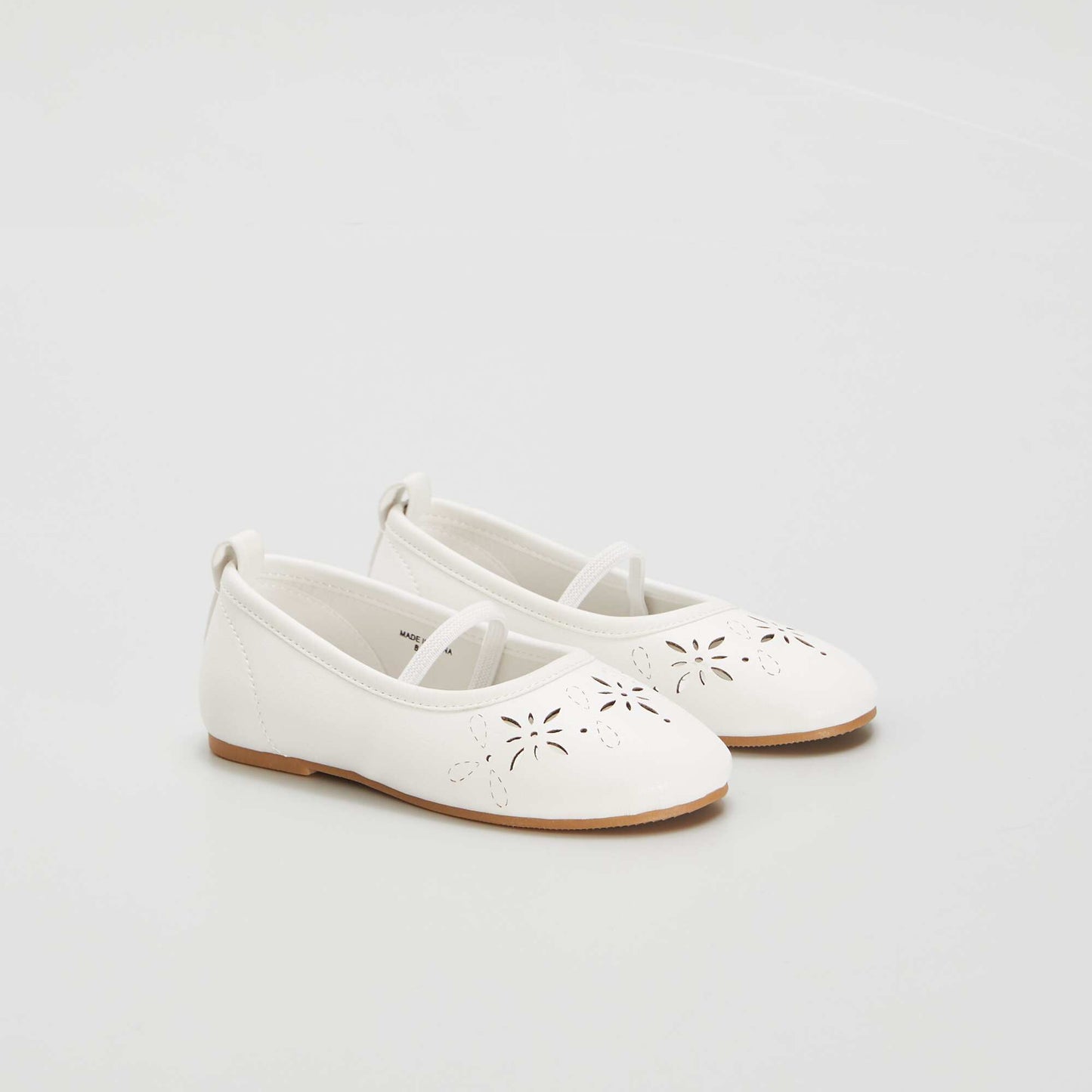 Ballerines ajour es Blanc cass