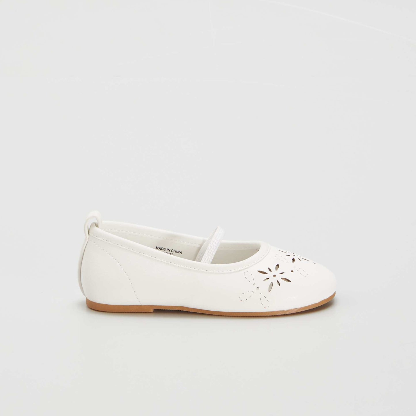 Ballerines ajour es Blanc cass