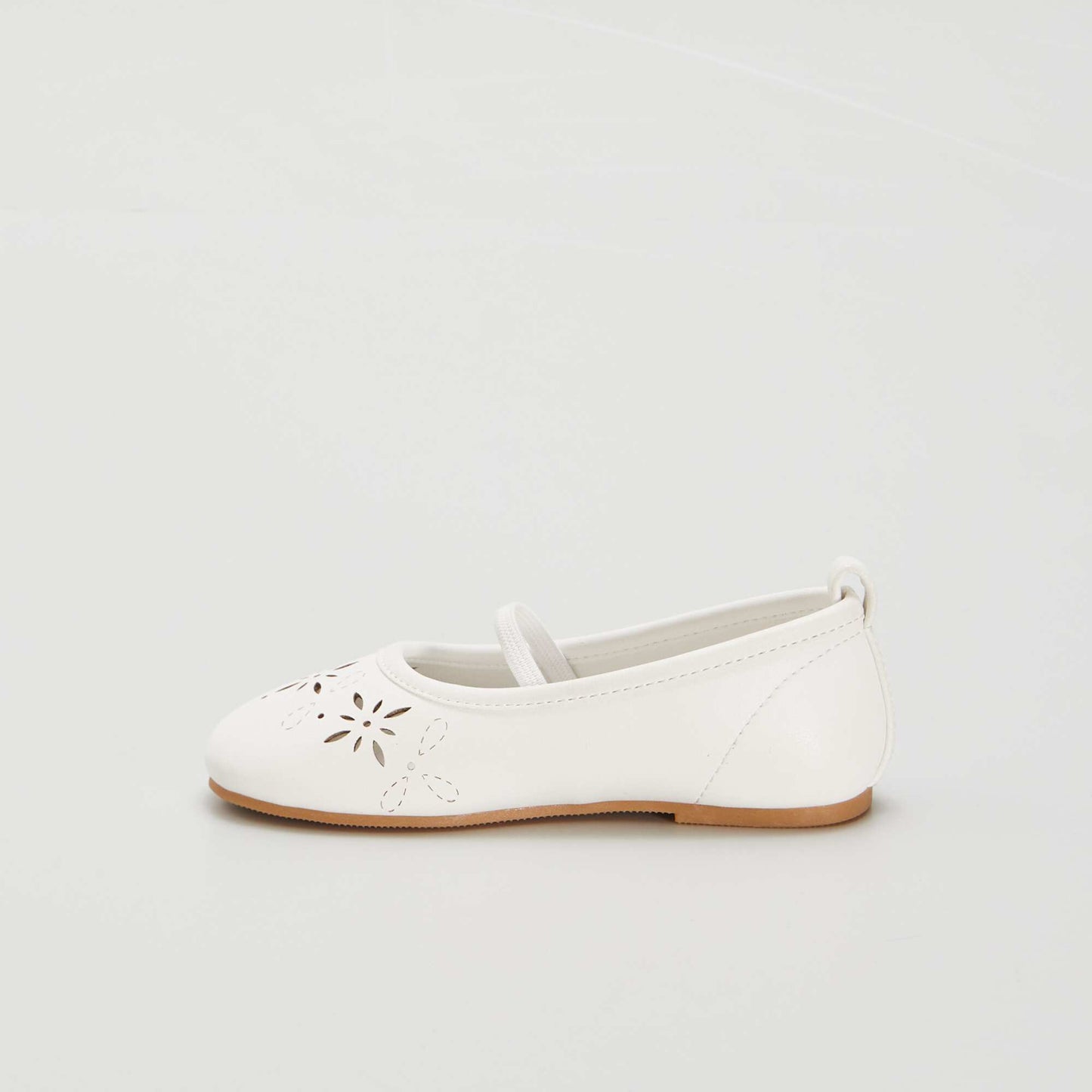 Ballerines ajour es Blanc cass